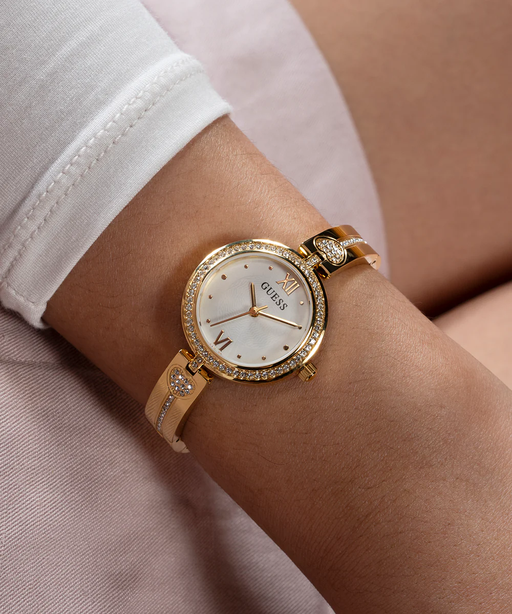 GUESS Ladies Gold Tone Analog Watch - Image 8