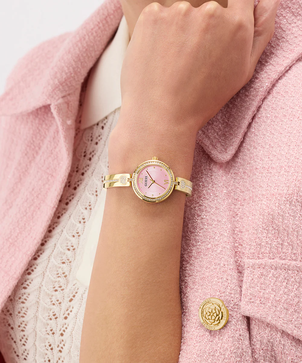 GUESS Ladies Gold Tone Analog Watch - Image 2