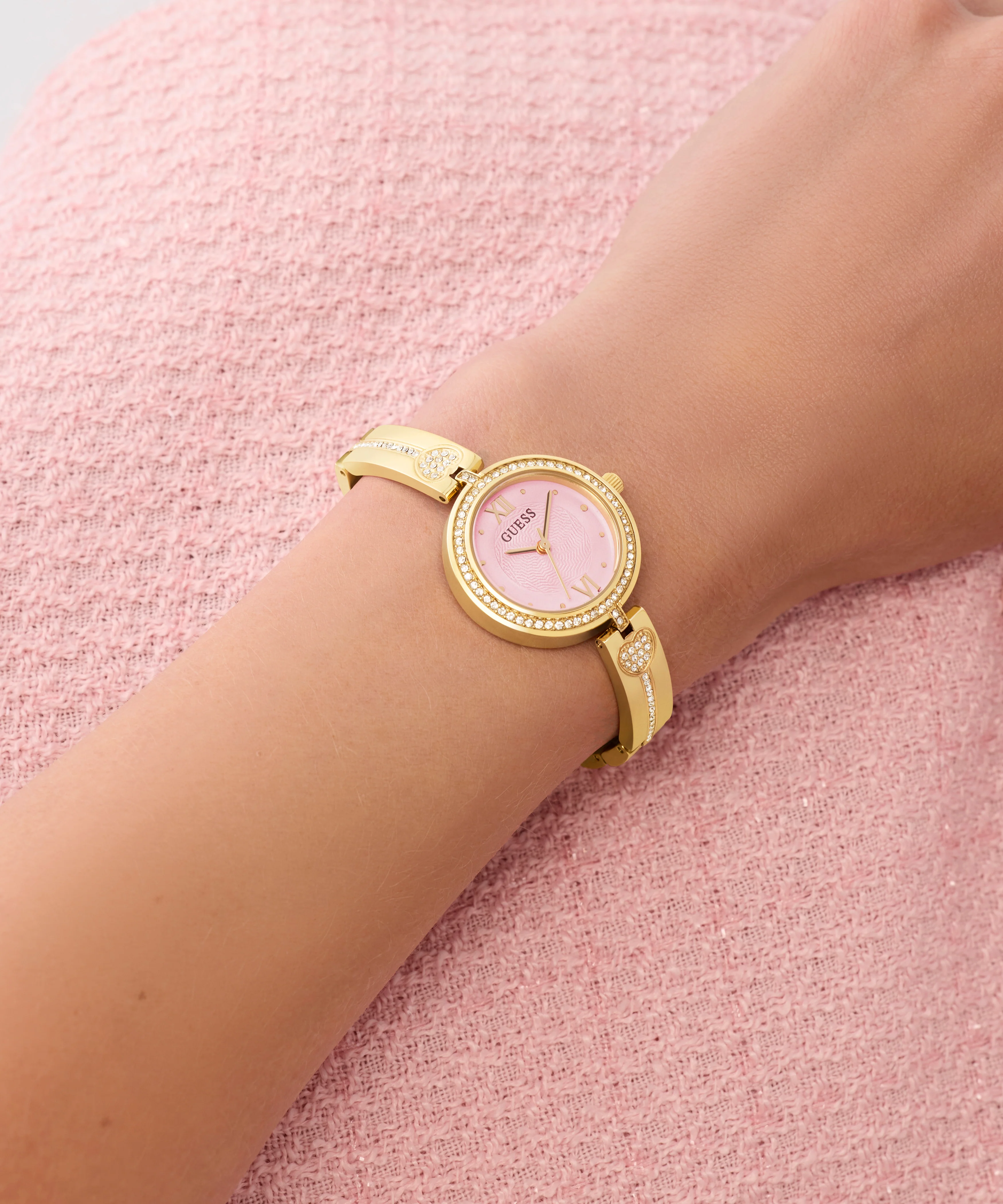 GUESS Ladies Gold Tone Analog Watch - Image 5