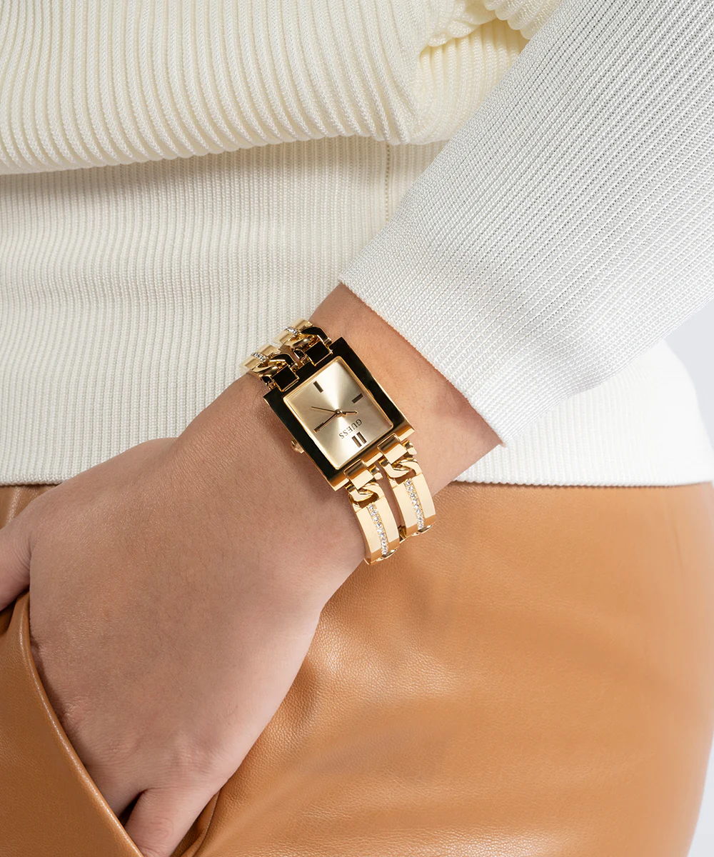 GUESS Ladies Gold Tone Analog Watch - Image 4