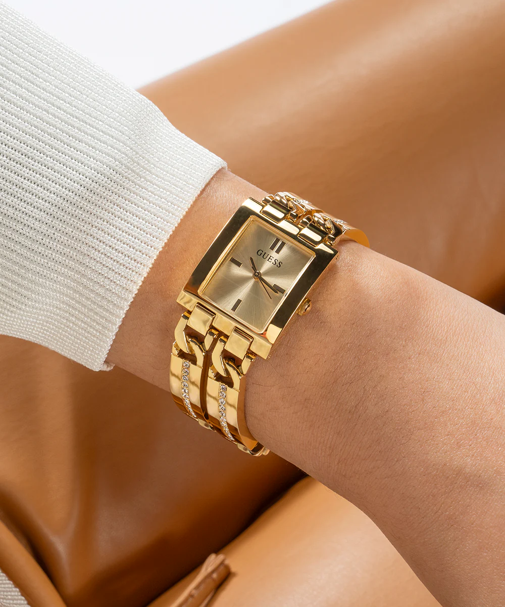 GUESS Ladies Gold Tone Analog Watch - Image 6