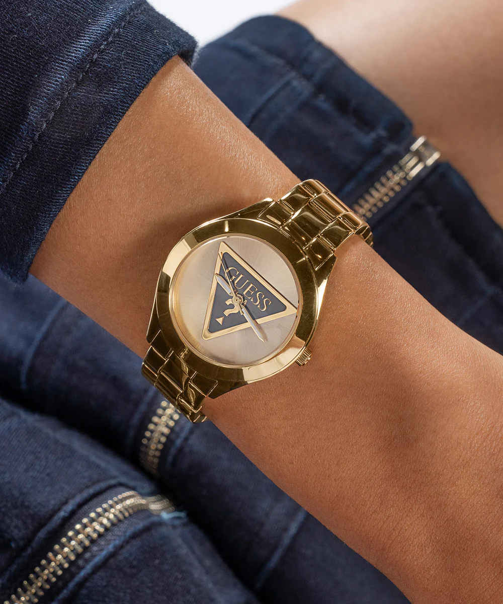 GUESS Ladies Gold Tone Analog Watch - Image 4