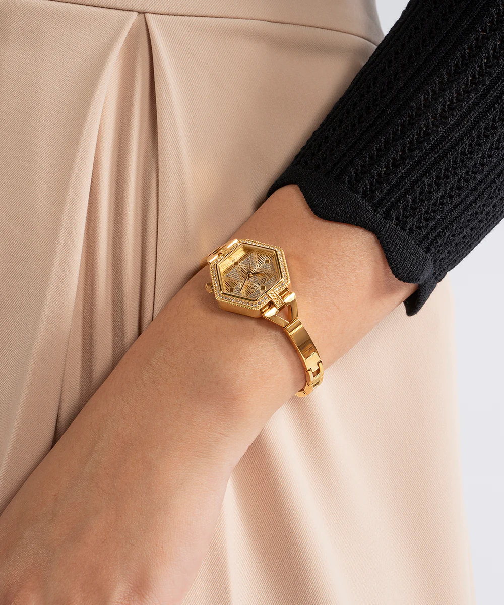 GUESS Ladies Gold Tone Analog Watch - Image 2
