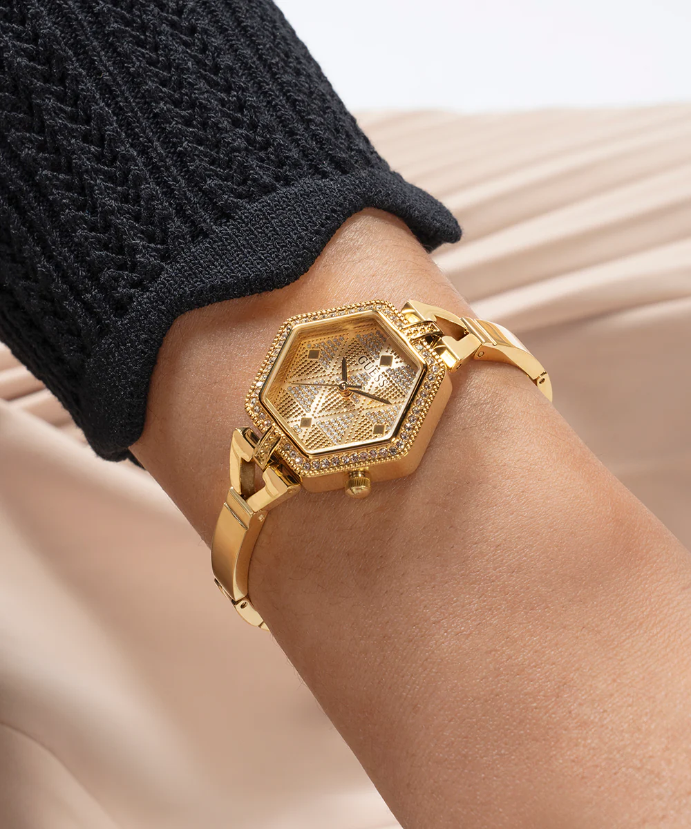 GUESS Ladies Gold Tone Analog Watch - Image 4