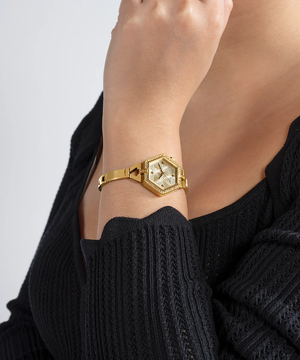 GUESS Ladies Gold Tone Analog Watch - Image 7