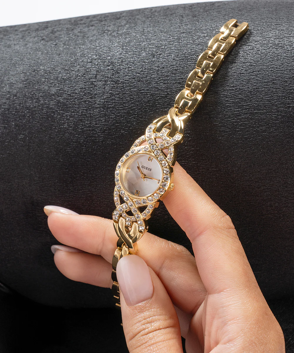 GUESS Ladies Gold Tone Analog Watch - Image 6