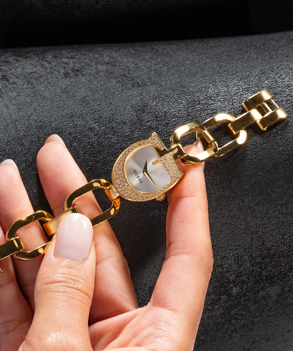 GUESS Ladies Gold Tone Analog Watch - Image 5