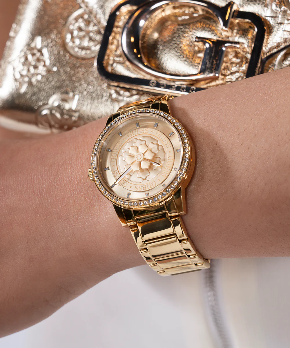 GUESS Ladies Gold Tone Analog Watch - Image 3