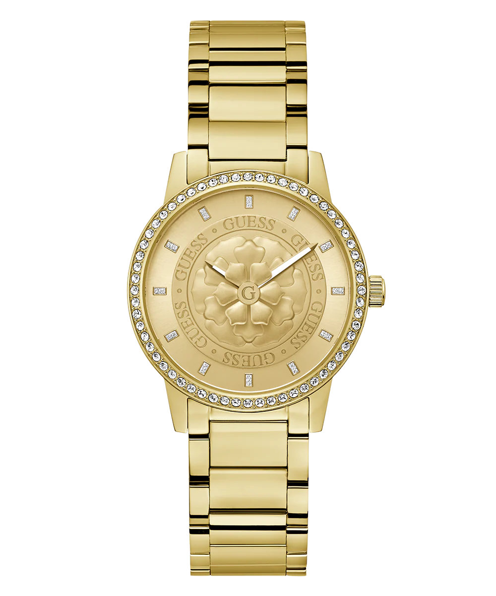 GUESS Ladies Gold Tone Analog Watch - Image 4