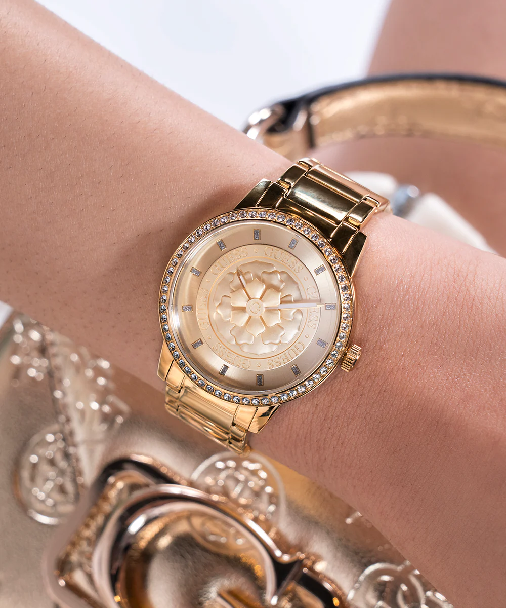 GUESS Ladies Gold Tone Analog Watch - Image 5