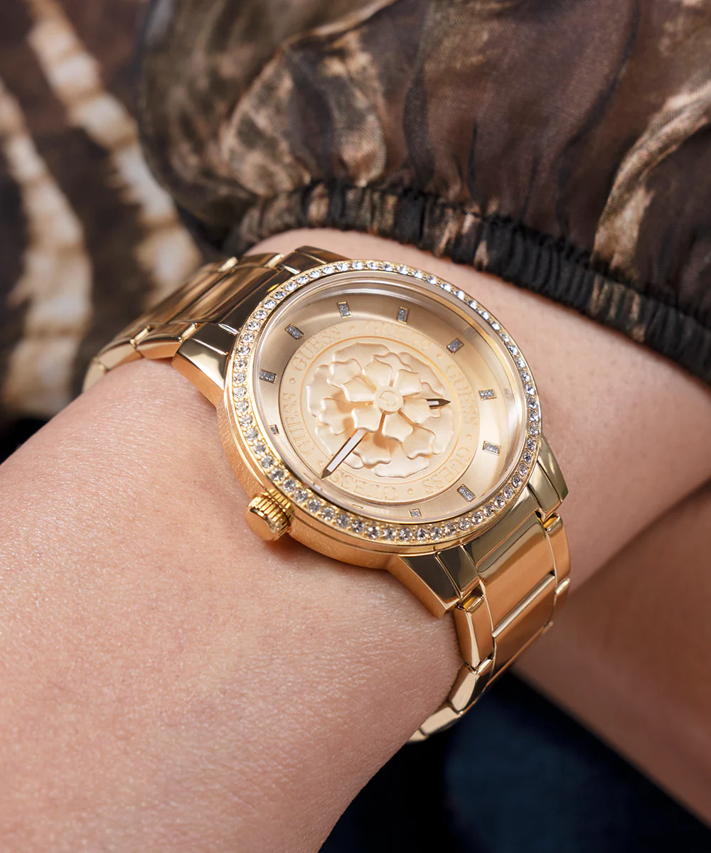 GUESS Ladies Gold Tone Analog Watch - Image 6
