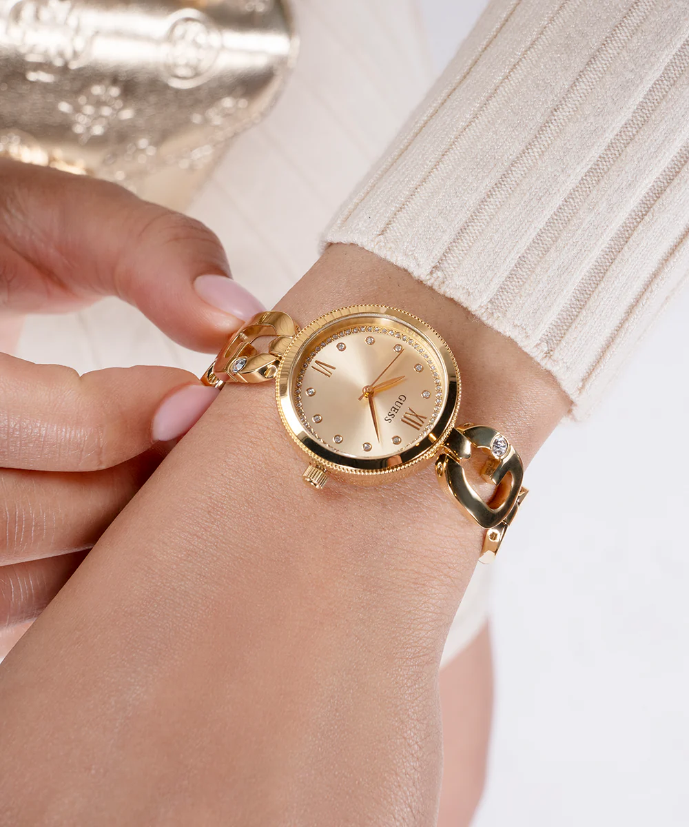 GUESS Ladies Gold Tone Analog Watch - Image 7