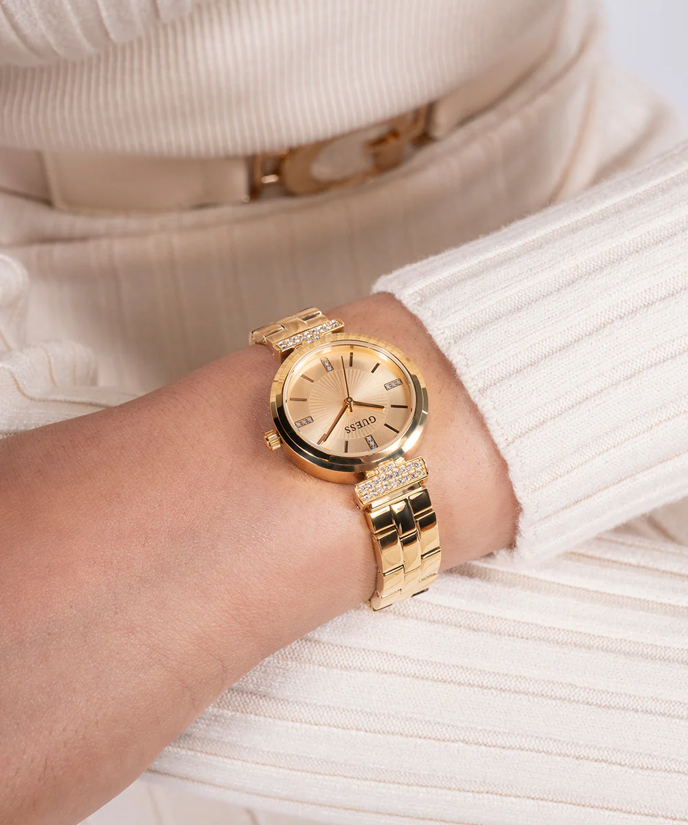 GUESS Ladies Gold Tone Analog Watch - Image 4