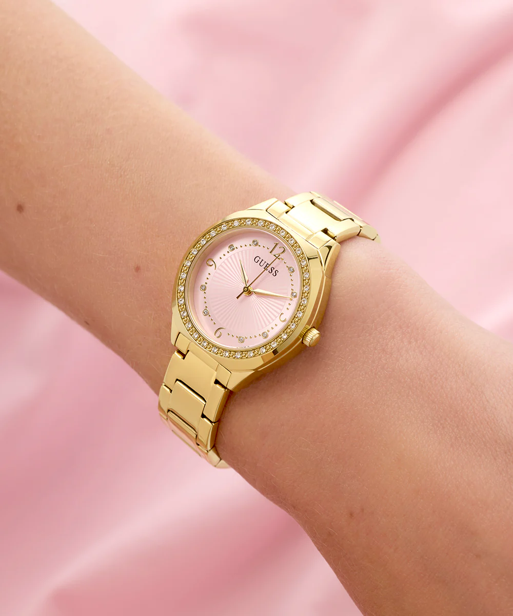 GUESS Ladies Gold Tone Analog Watch - Image 4