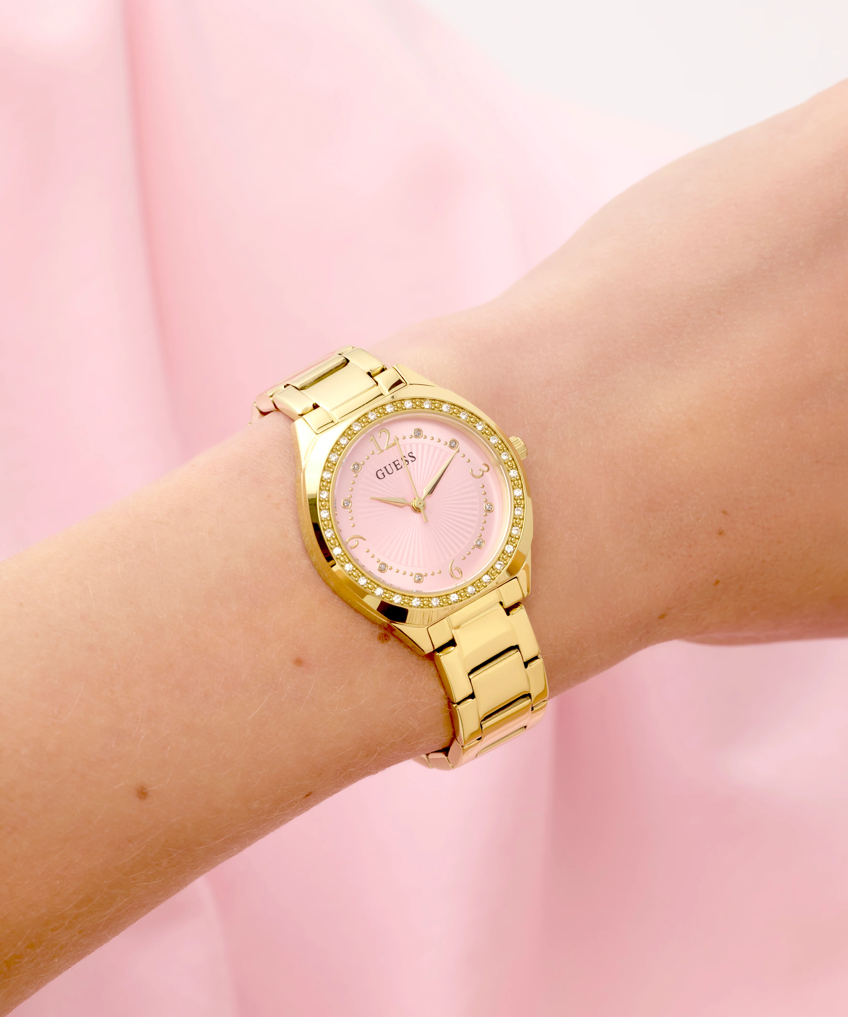 GUESS Ladies Gold Tone Analog Watch - Image 5