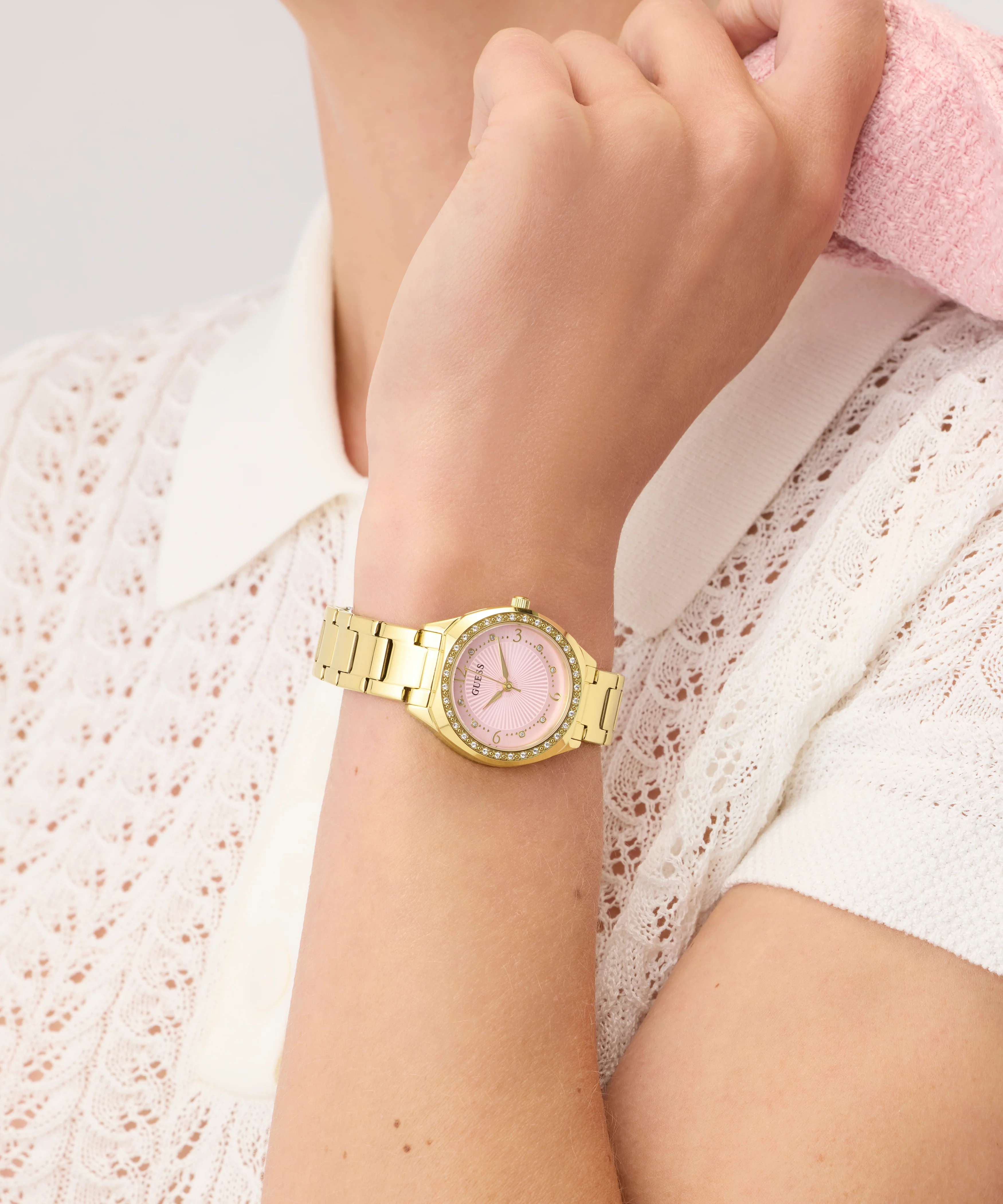 GUESS Ladies Gold Tone Analog Watch - Image 7