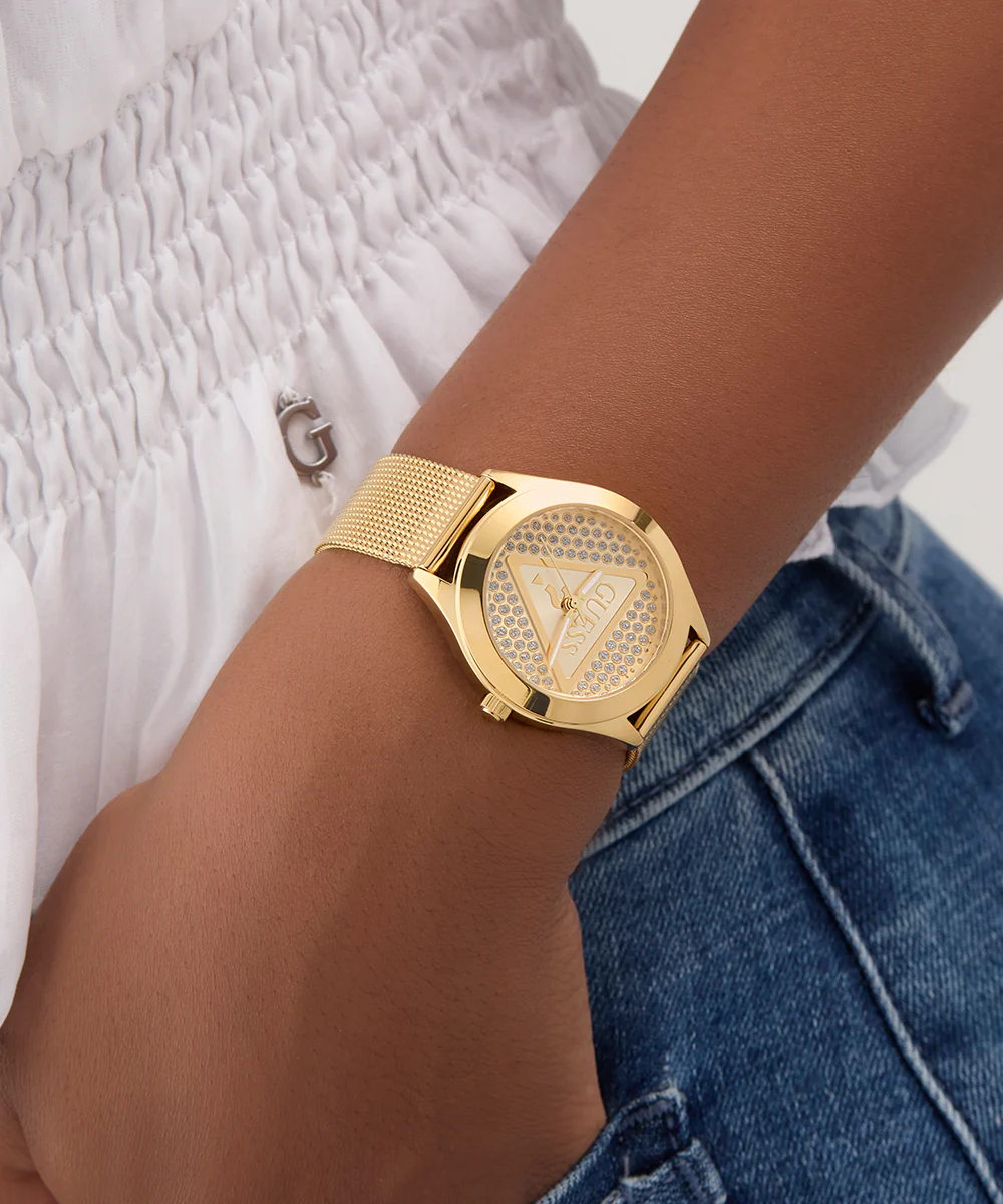 GUESS Ladies Gold Tone Analog Watch - Image 3