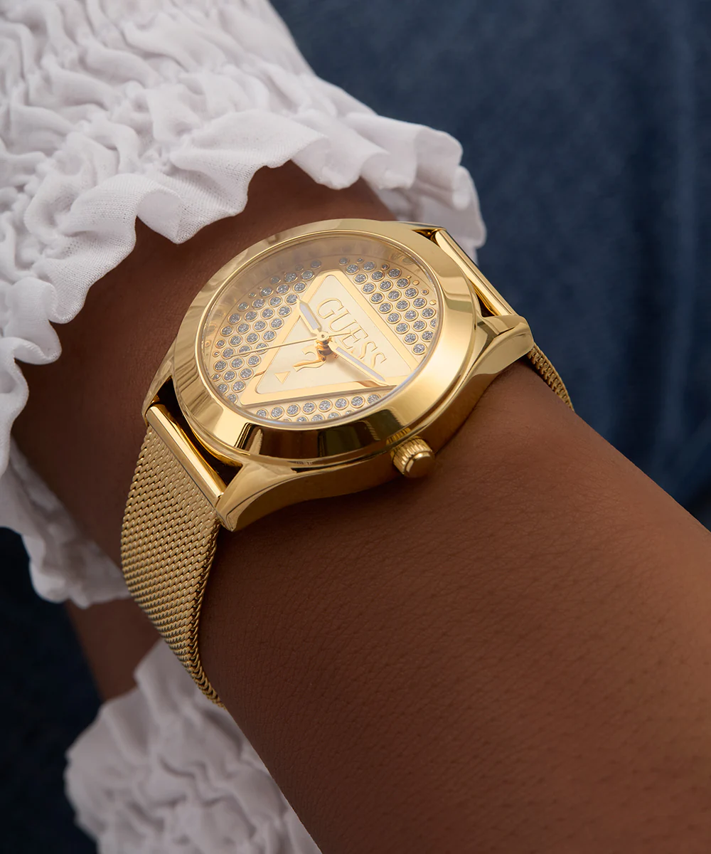 GUESS Ladies Gold Tone Analog Watch - Image 5