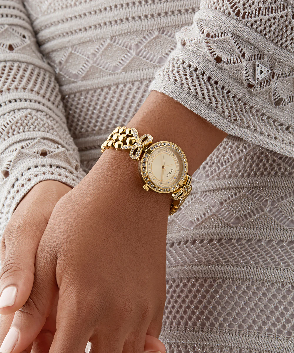 GUESS Ladies Gold Tone Analog Watch - Image 5