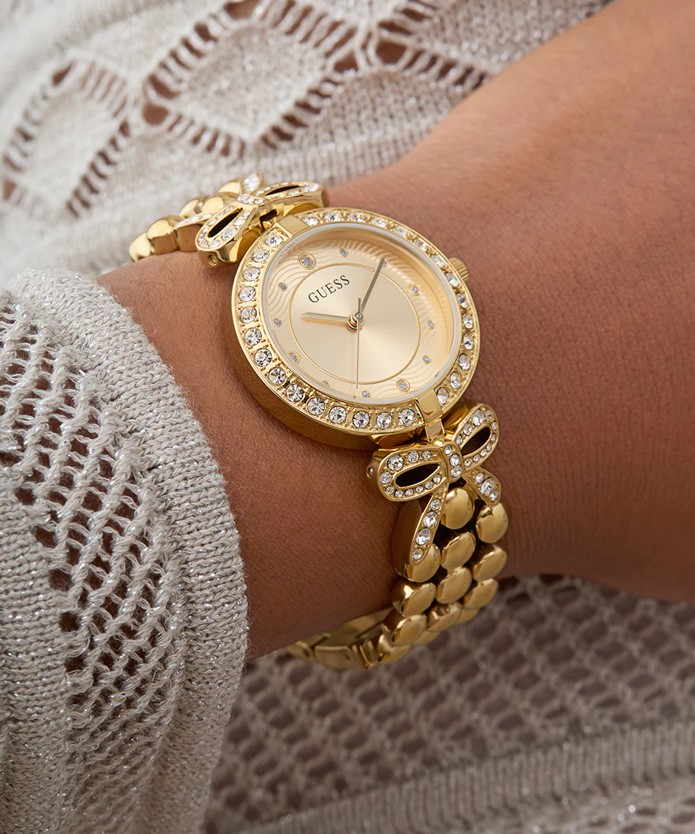 GUESS Ladies Gold Tone Analog Watch - Image 7