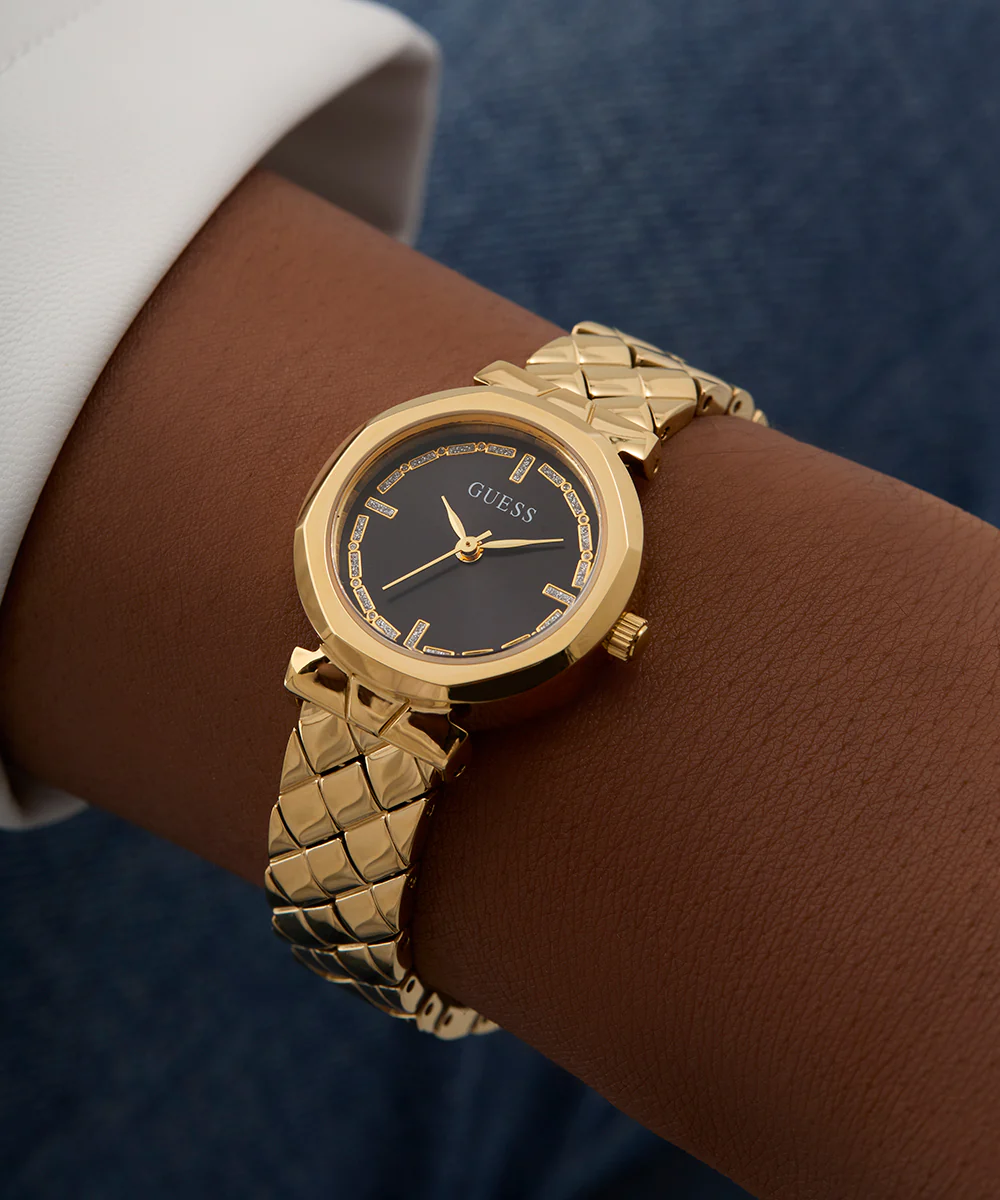 GUESS Ladies Gold Tone Analog Watch - Image 5