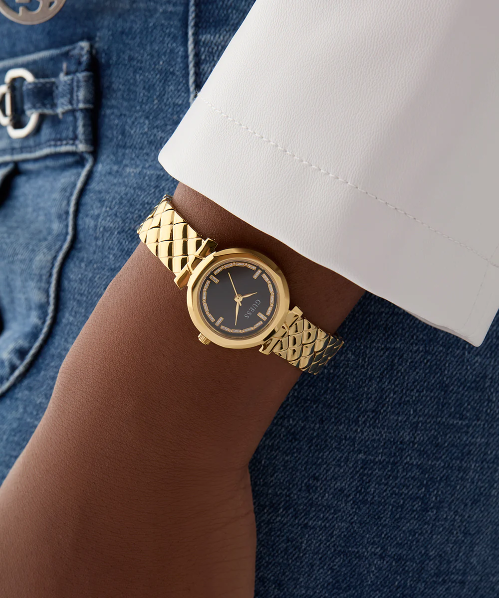 GUESS Ladies Gold Tone Analog Watch - Image 6