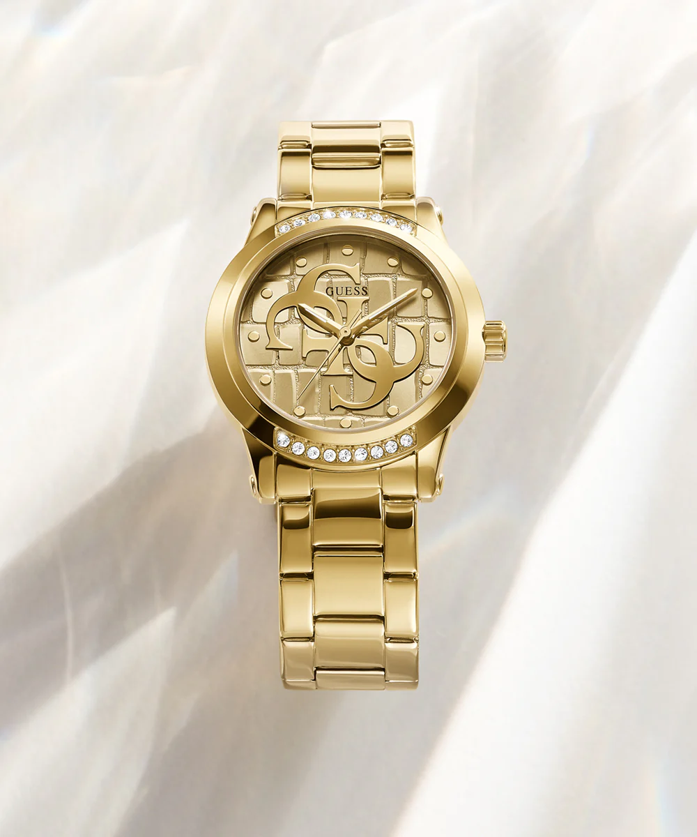 GUESS Ladies Gold Tone Analog Watch - Image 3