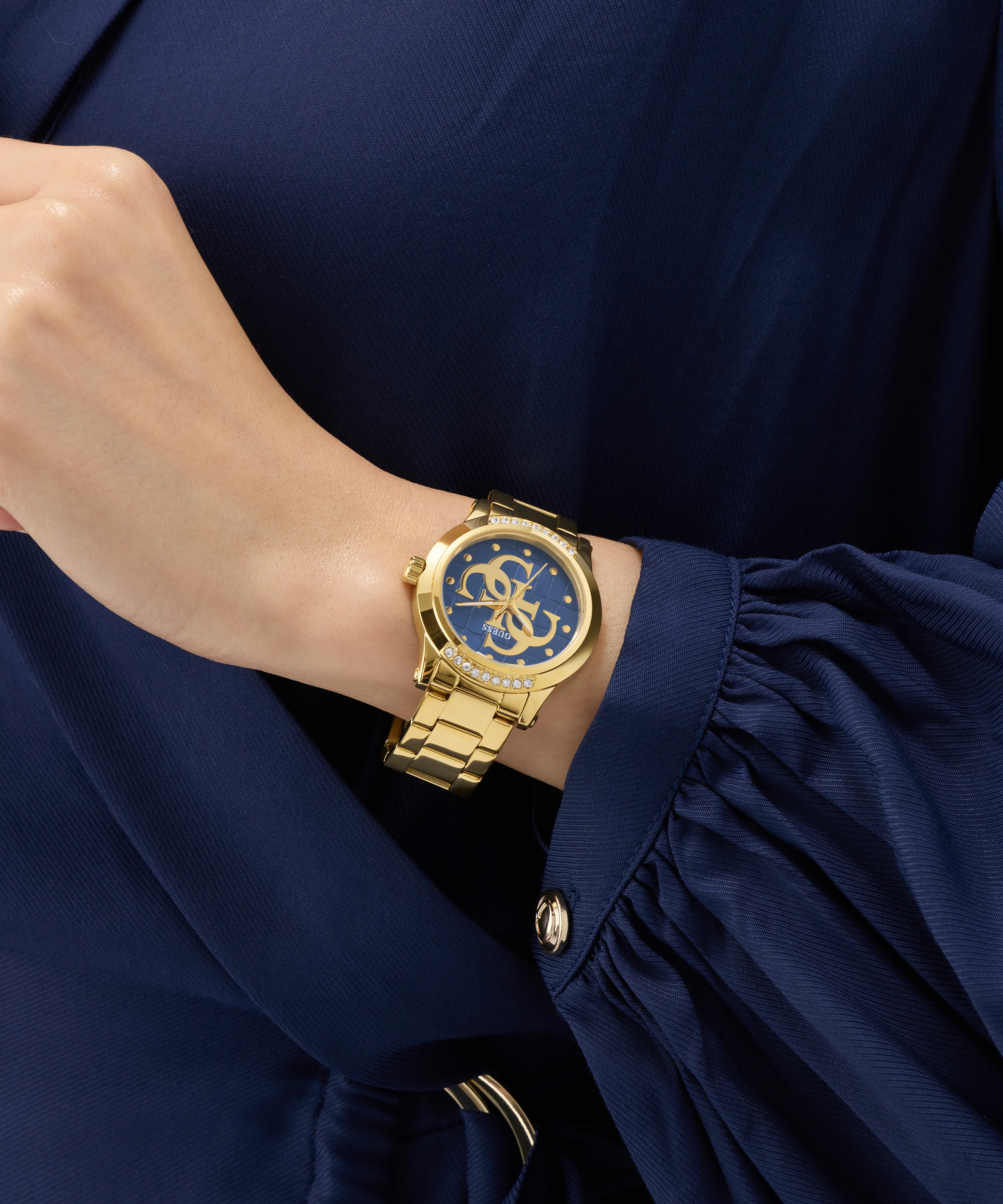 GUESS Ladies Gold Tone Analog Watch - Image 3