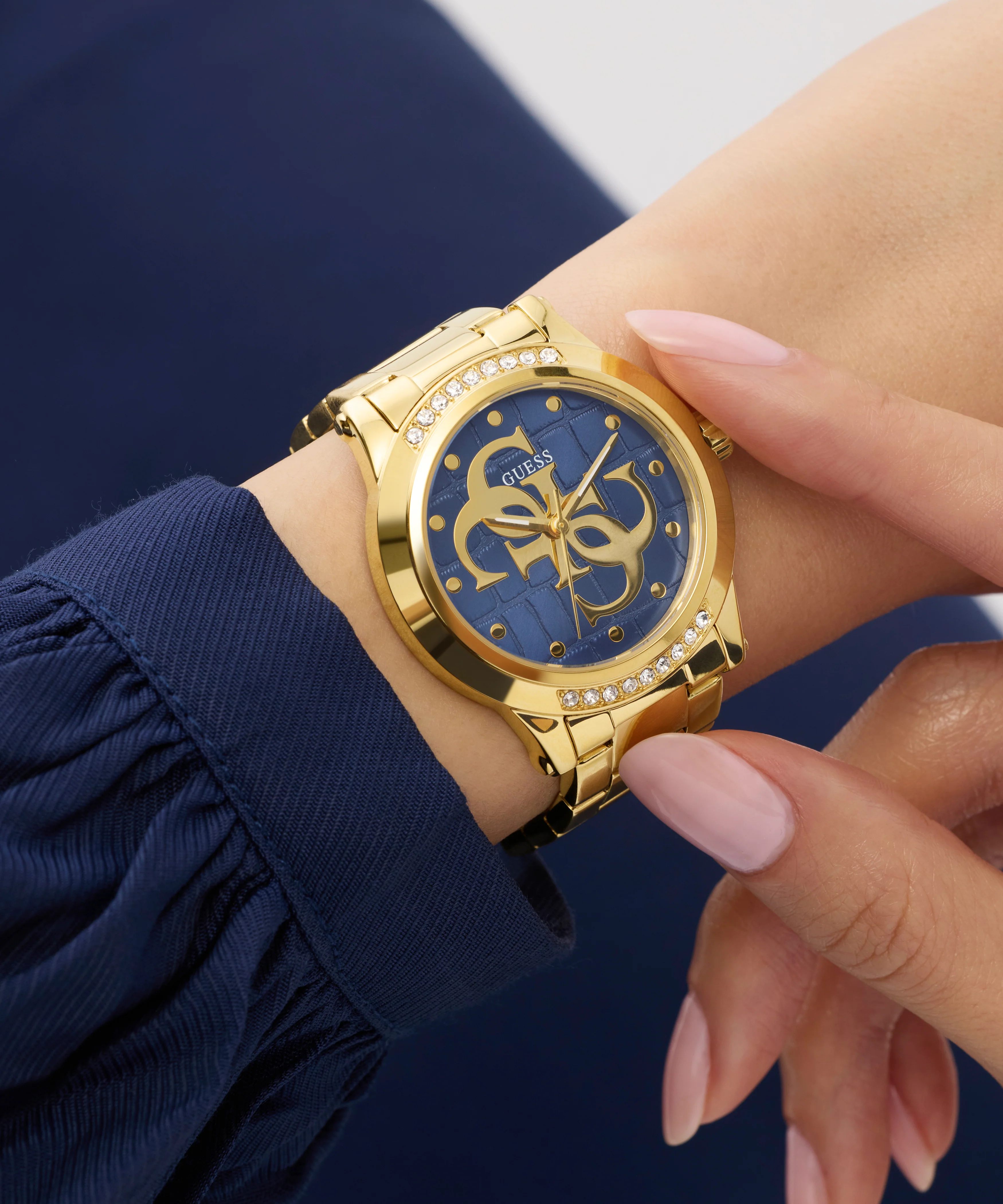 GUESS Ladies Gold Tone Analog Watch - Image 5