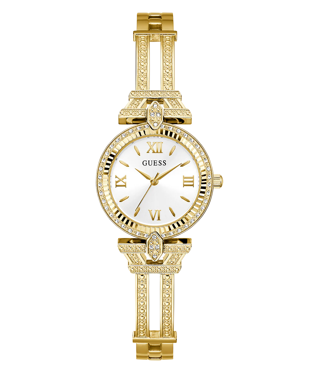 GUESS Ladies Gold Tone Analog Watch - Image 4