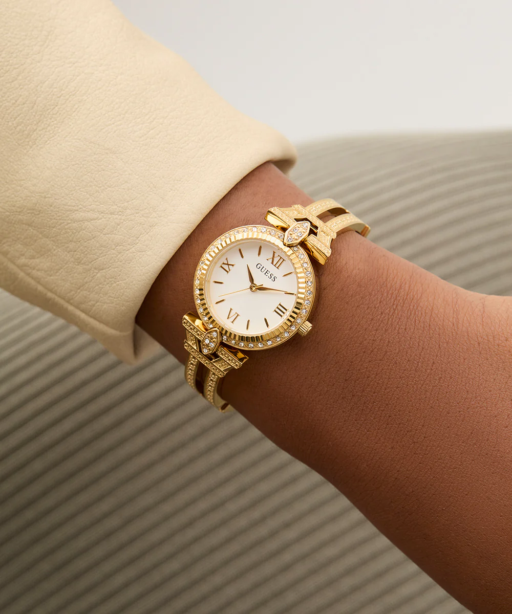GUESS Ladies Gold Tone Analog Watch - Image 6