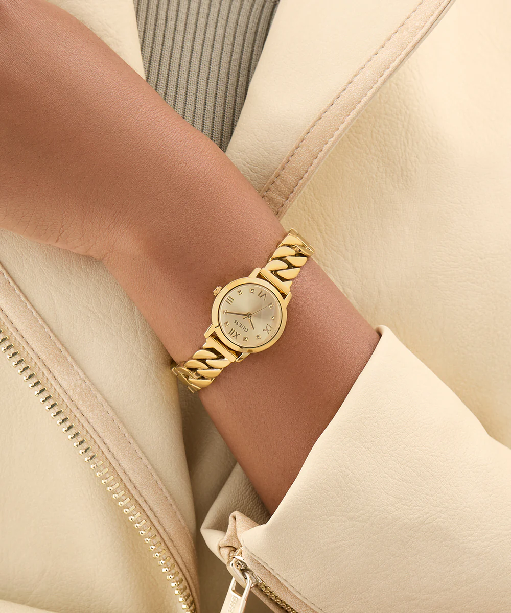 GUESS Ladies Gold Tone Analog Watch - Image 3