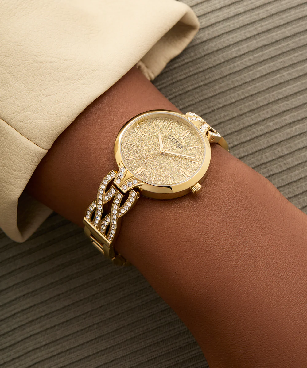 GUESS Ladies Gold Tone Analog Watch - Image 3