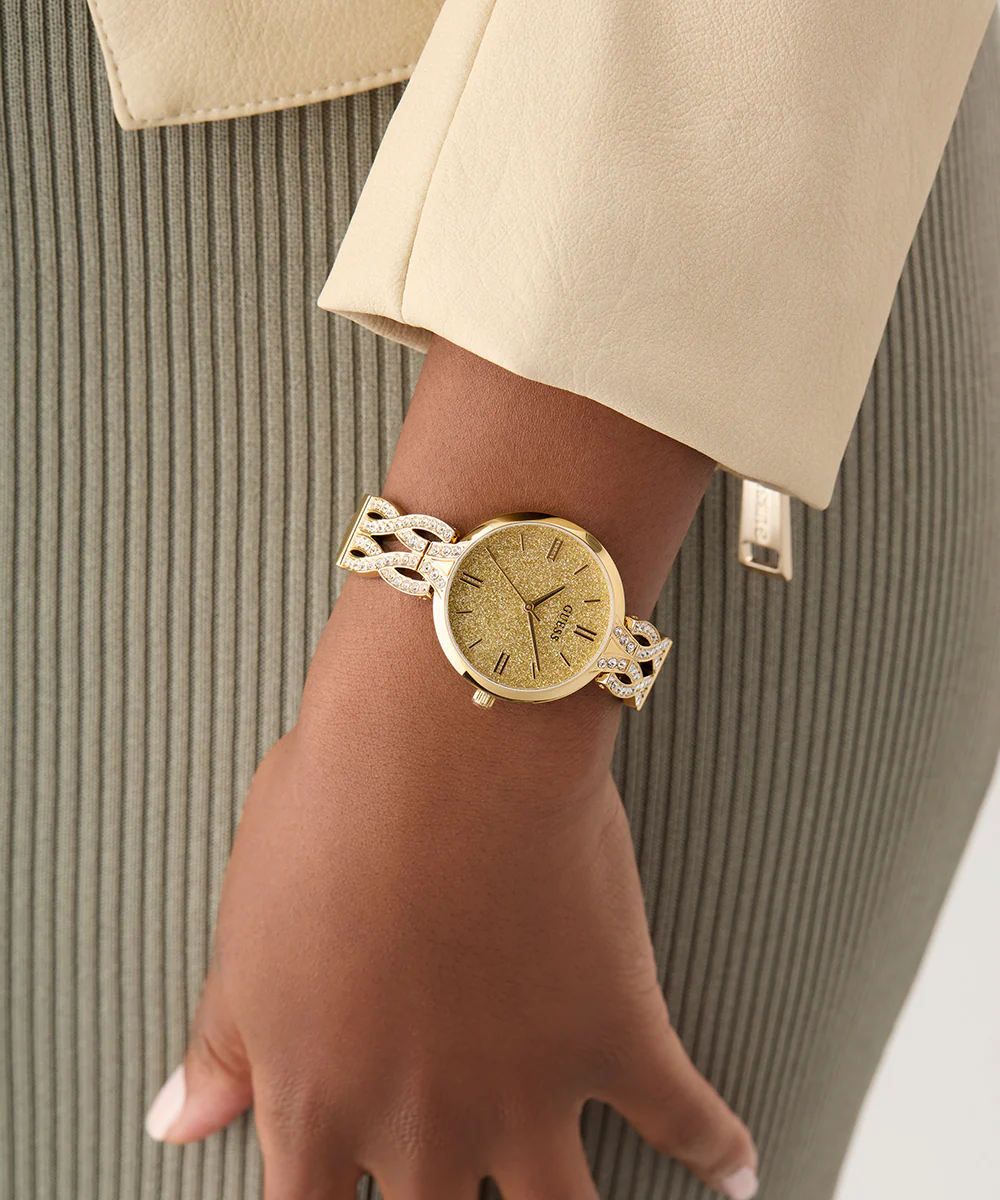 GUESS Ladies Gold Tone Analog Watch - Image 5