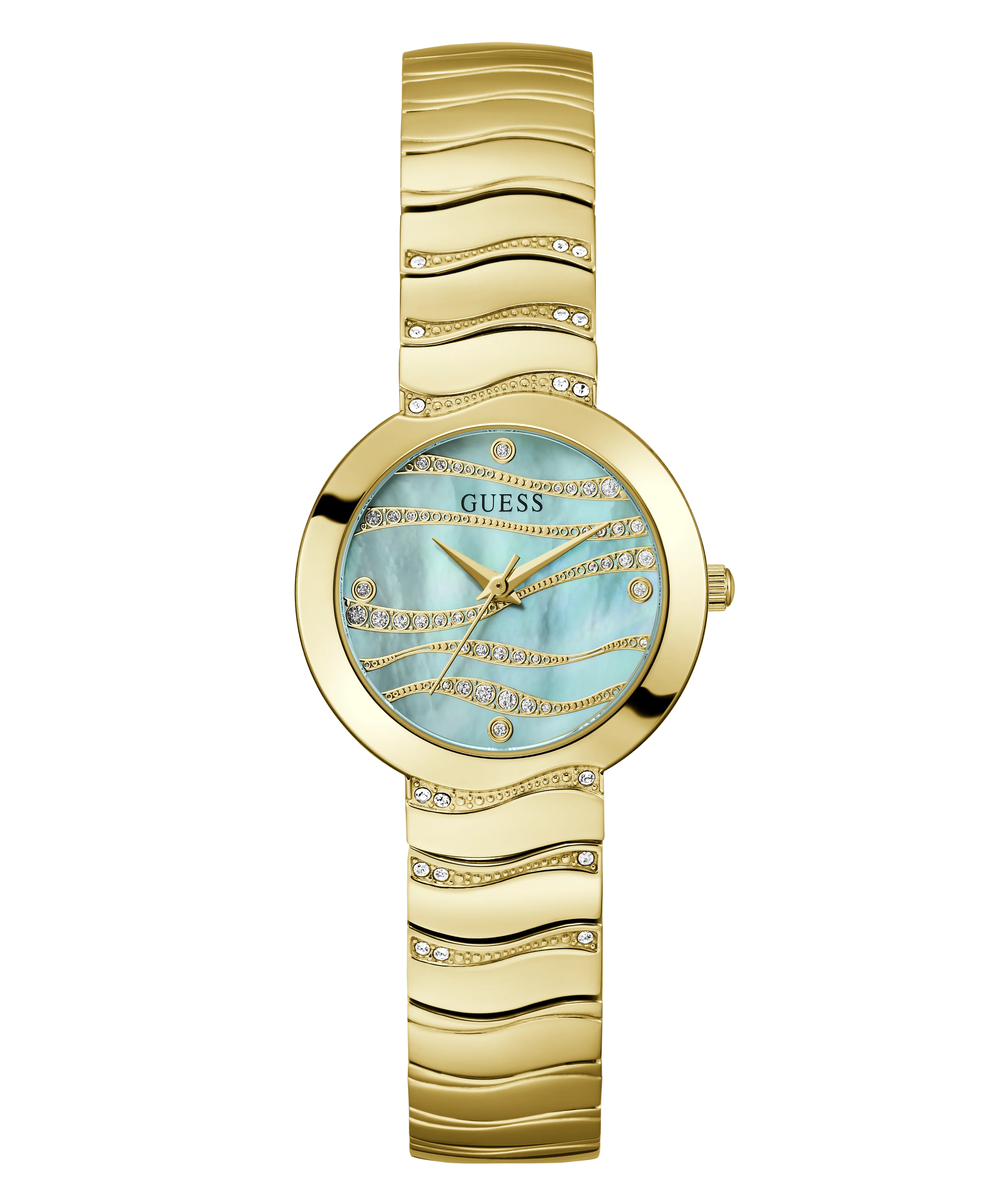 GUESS Ladies Gold Tone Analog Watch - Image 4