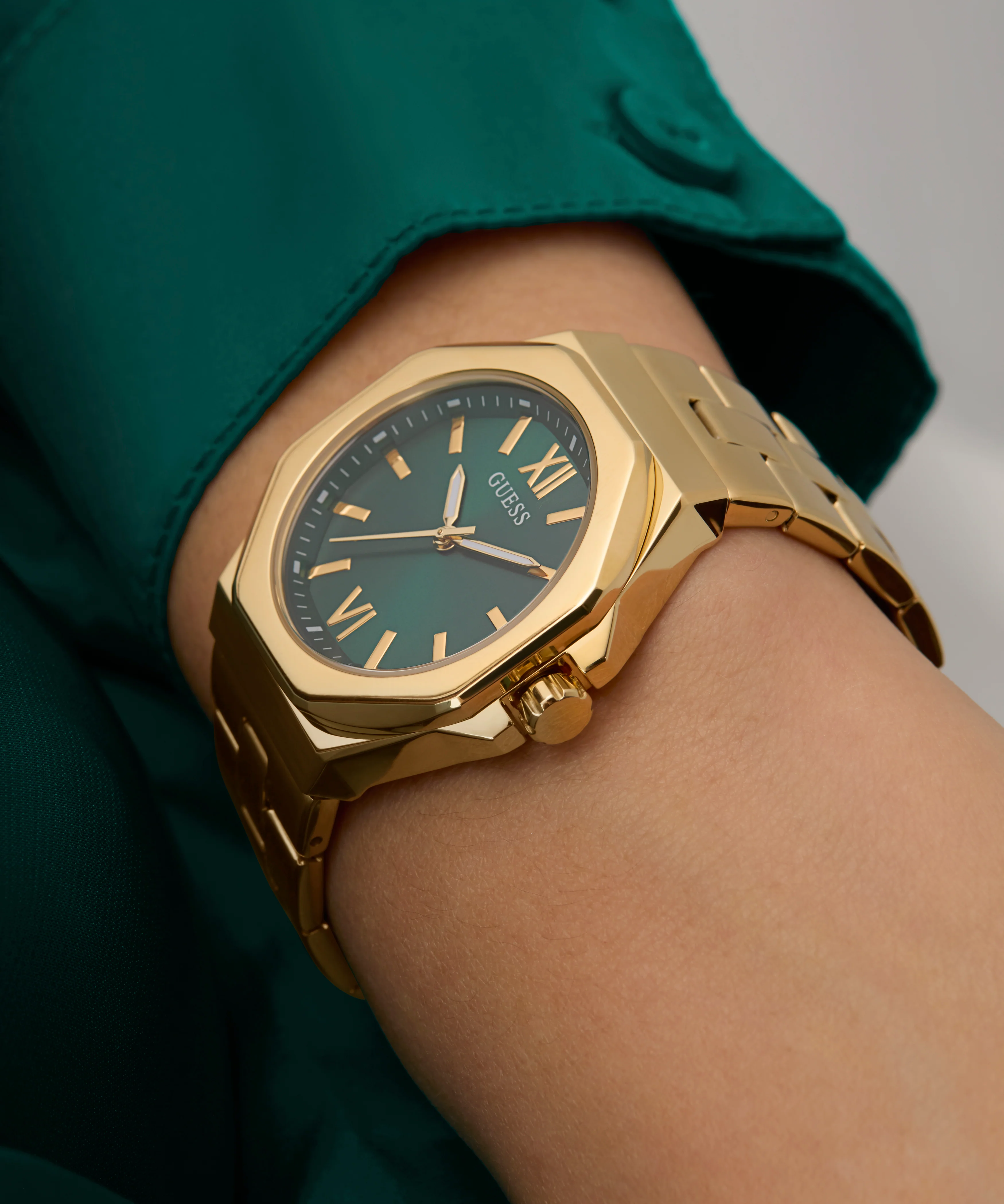 GUESS Ladies Gold Tone Analog Watch - Image 3