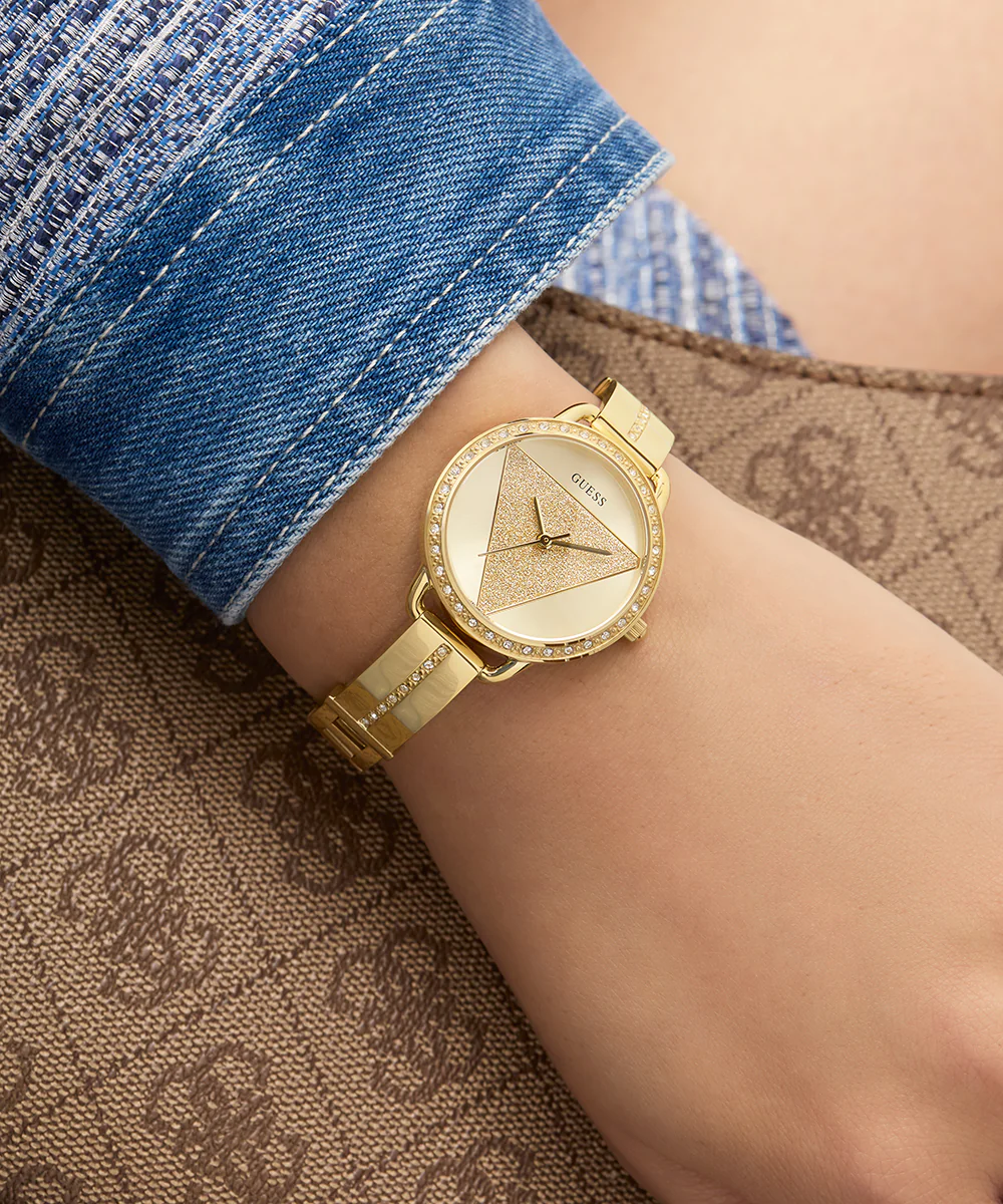 GUESS Ladies Gold Tone Analog Watch - Image 5