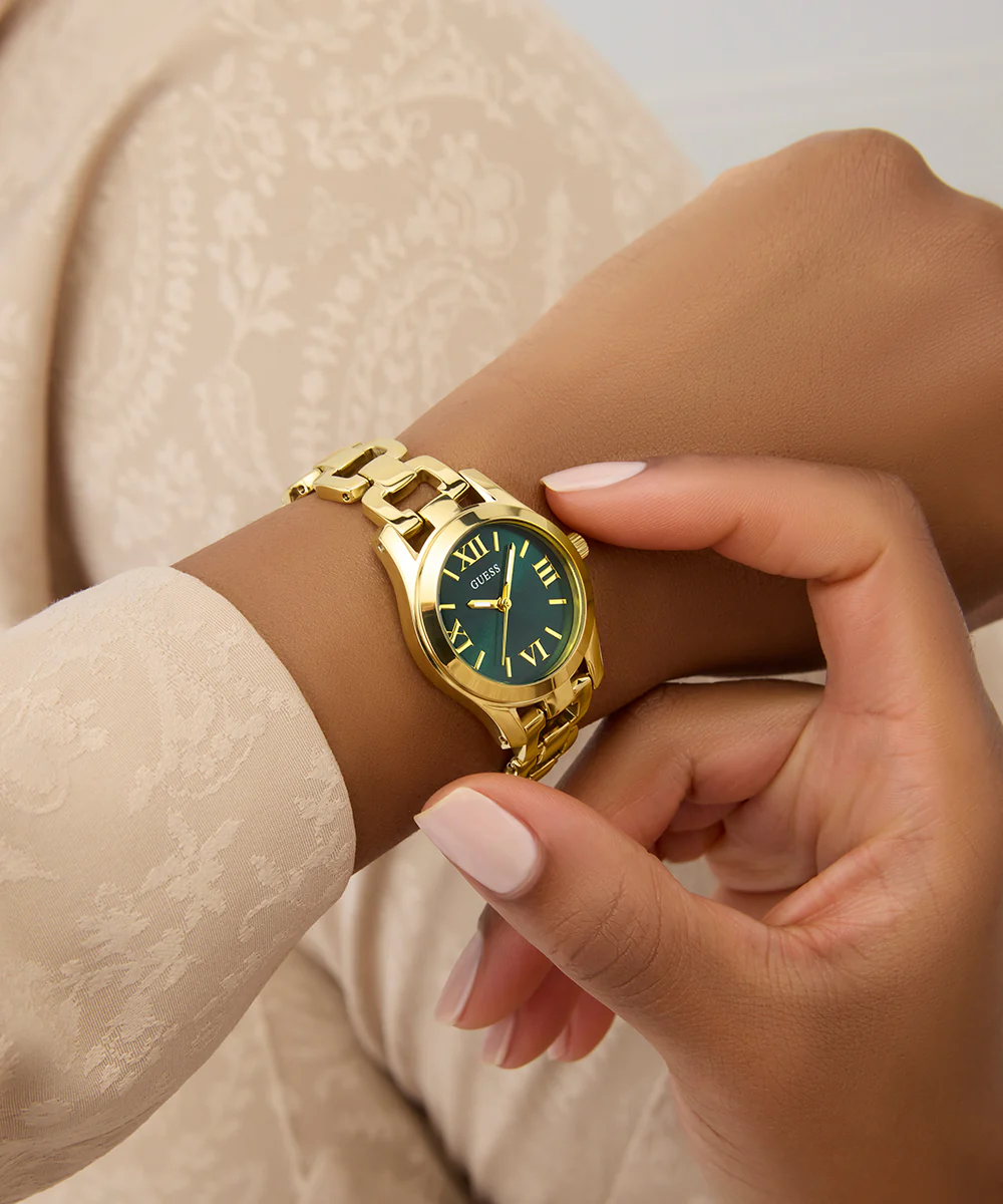 GUESS Ladies Gold Tone Analog Watch - Image 4