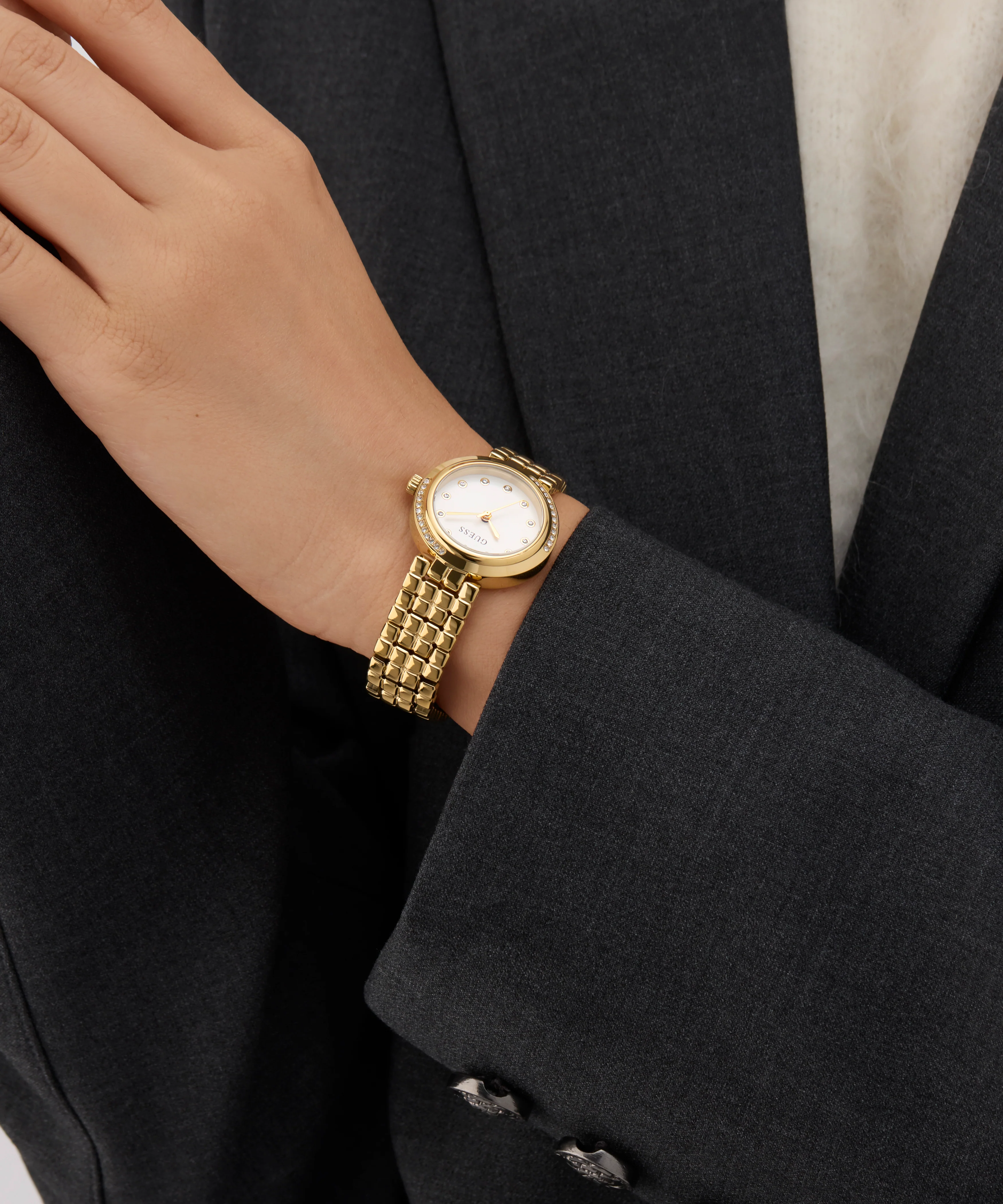 GUESS Ladies Gold Tone Analog Watch - Image 3