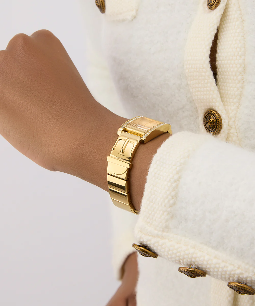 GUESS Ladies Gold Tone Analog Watch - Image 5