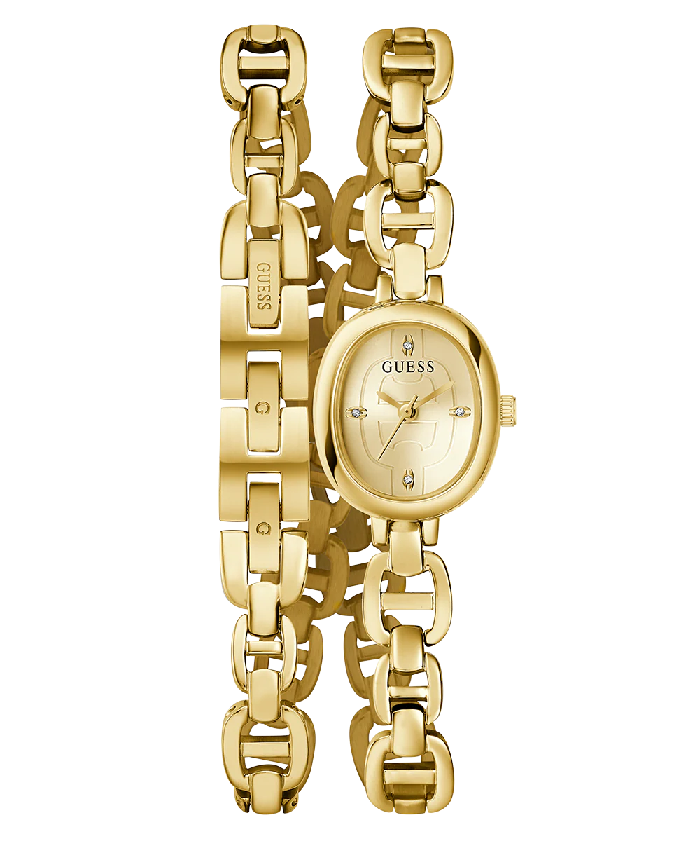 GUESS Ladies Gold Tone Analog Watch - Image 4