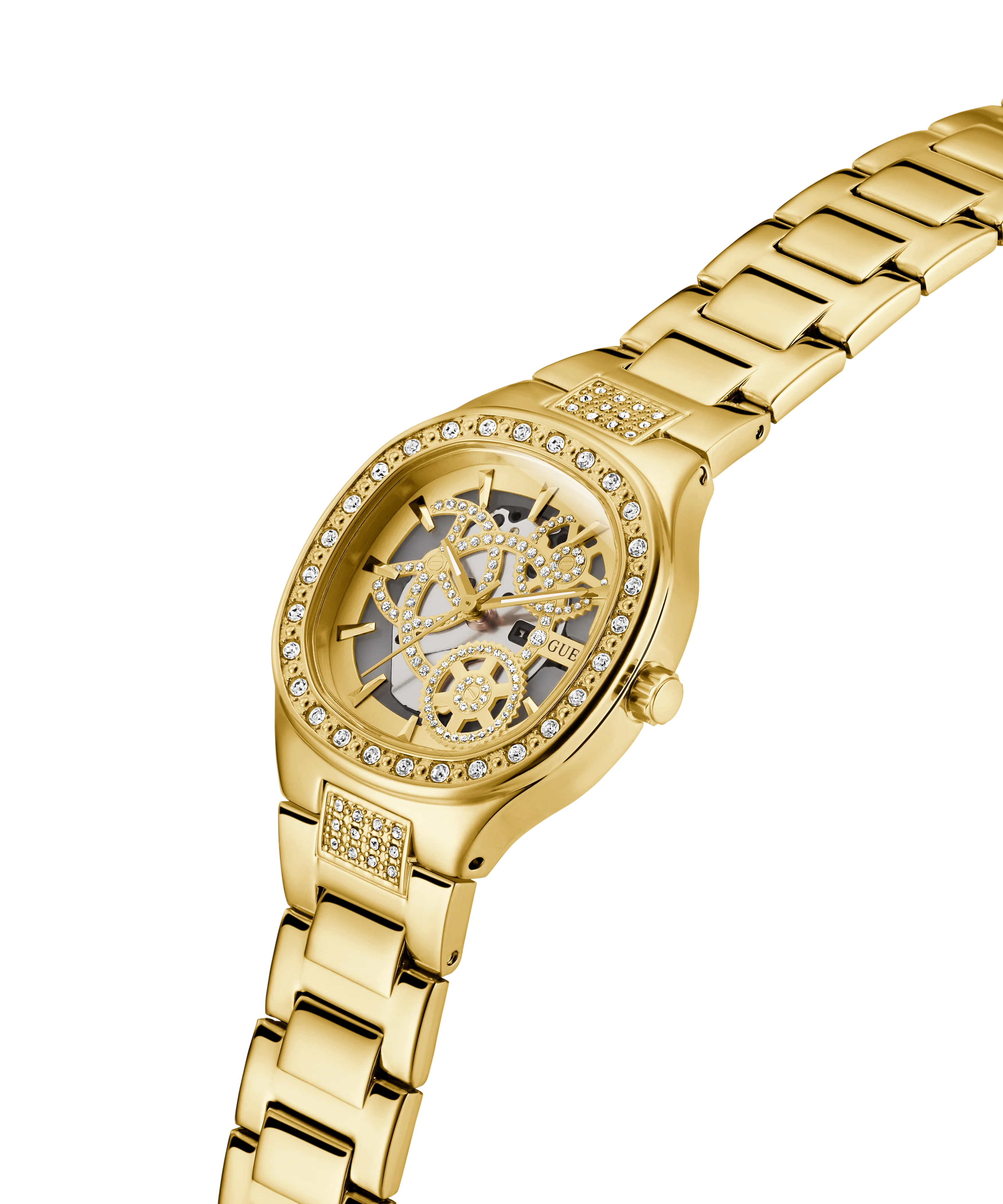 GUESS Ladies Gold Tone Analog Watch - Image 2