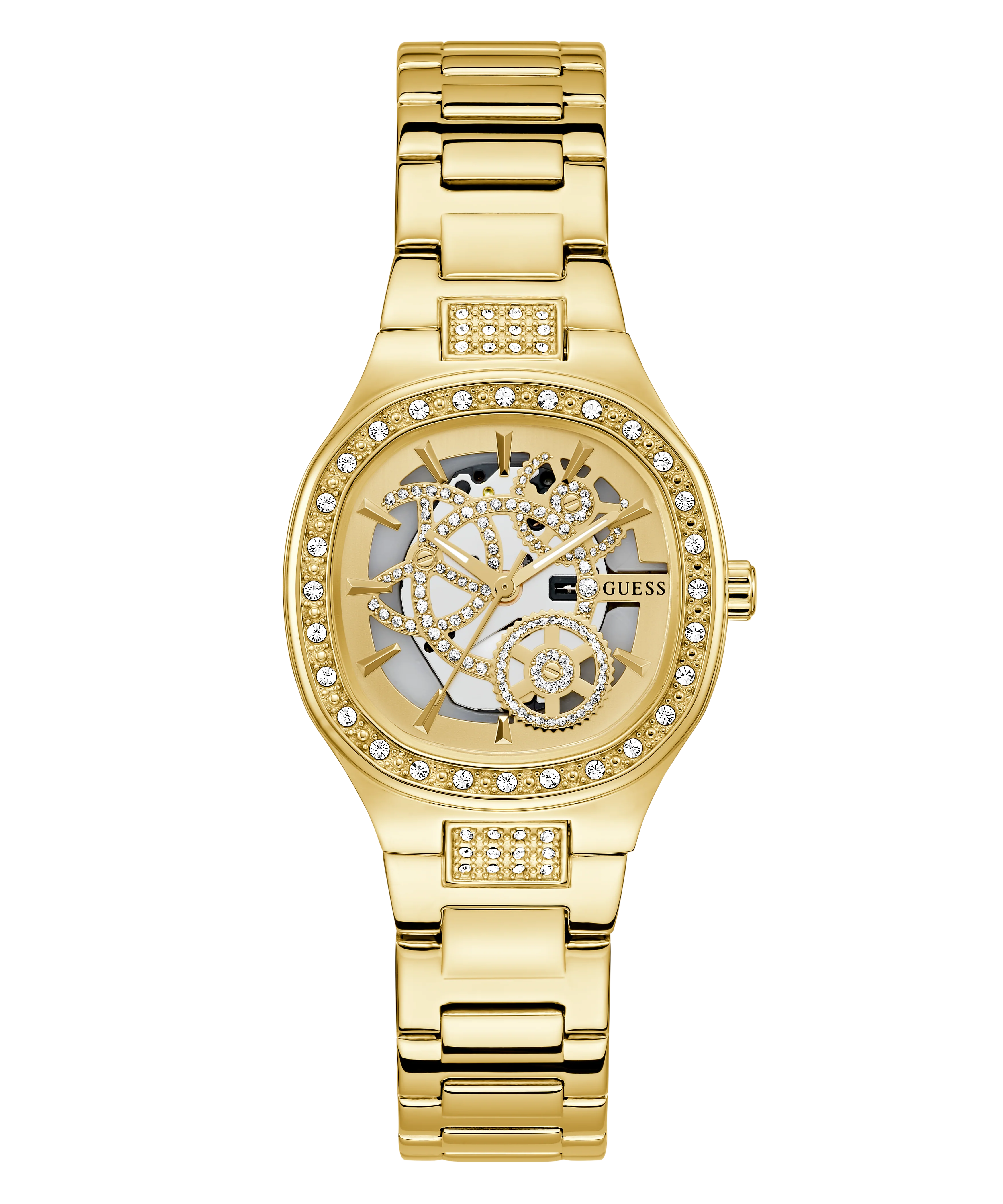 GUESS Ladies Gold Tone Analog Watch - Image 4