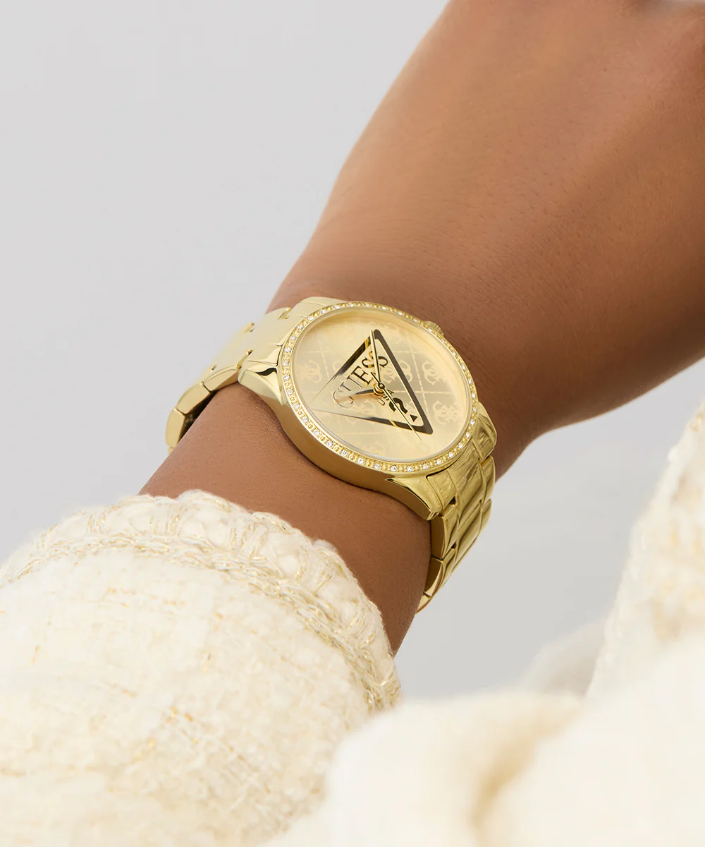 GUESS Ladies Gold Tone Analog Watch - Image 6