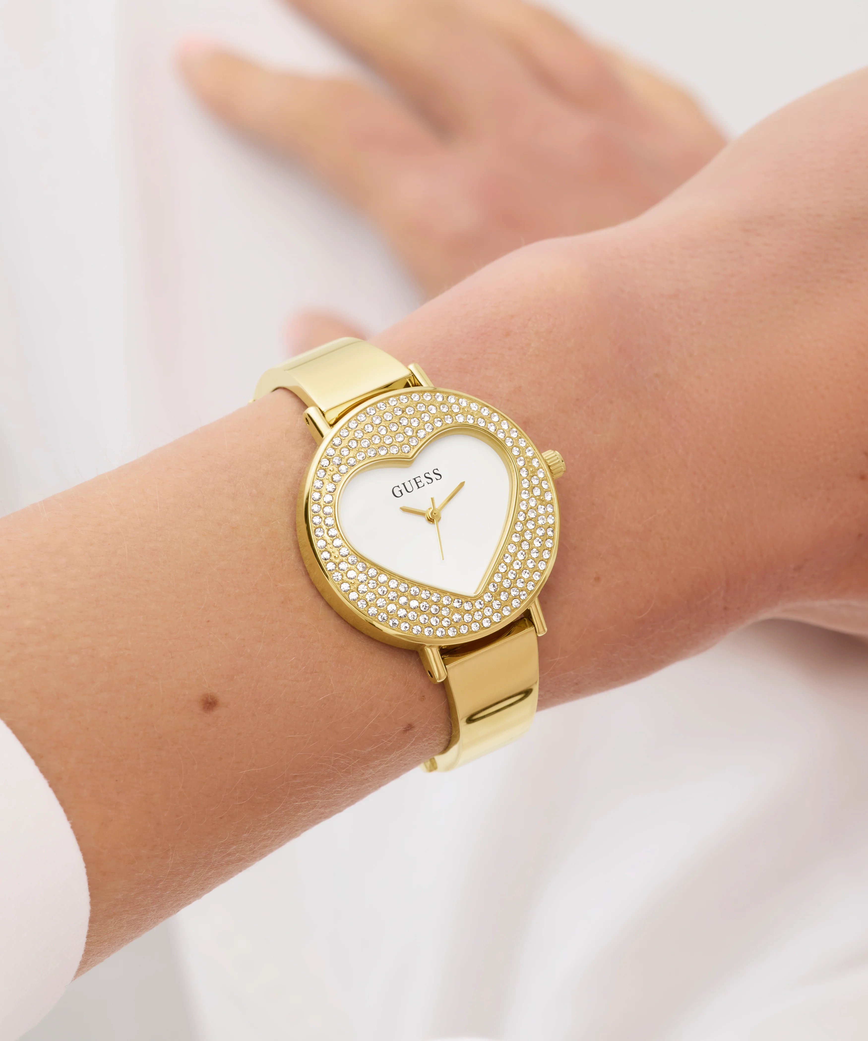 GUESS Ladies Gold Tone Analog Watch - Image 5