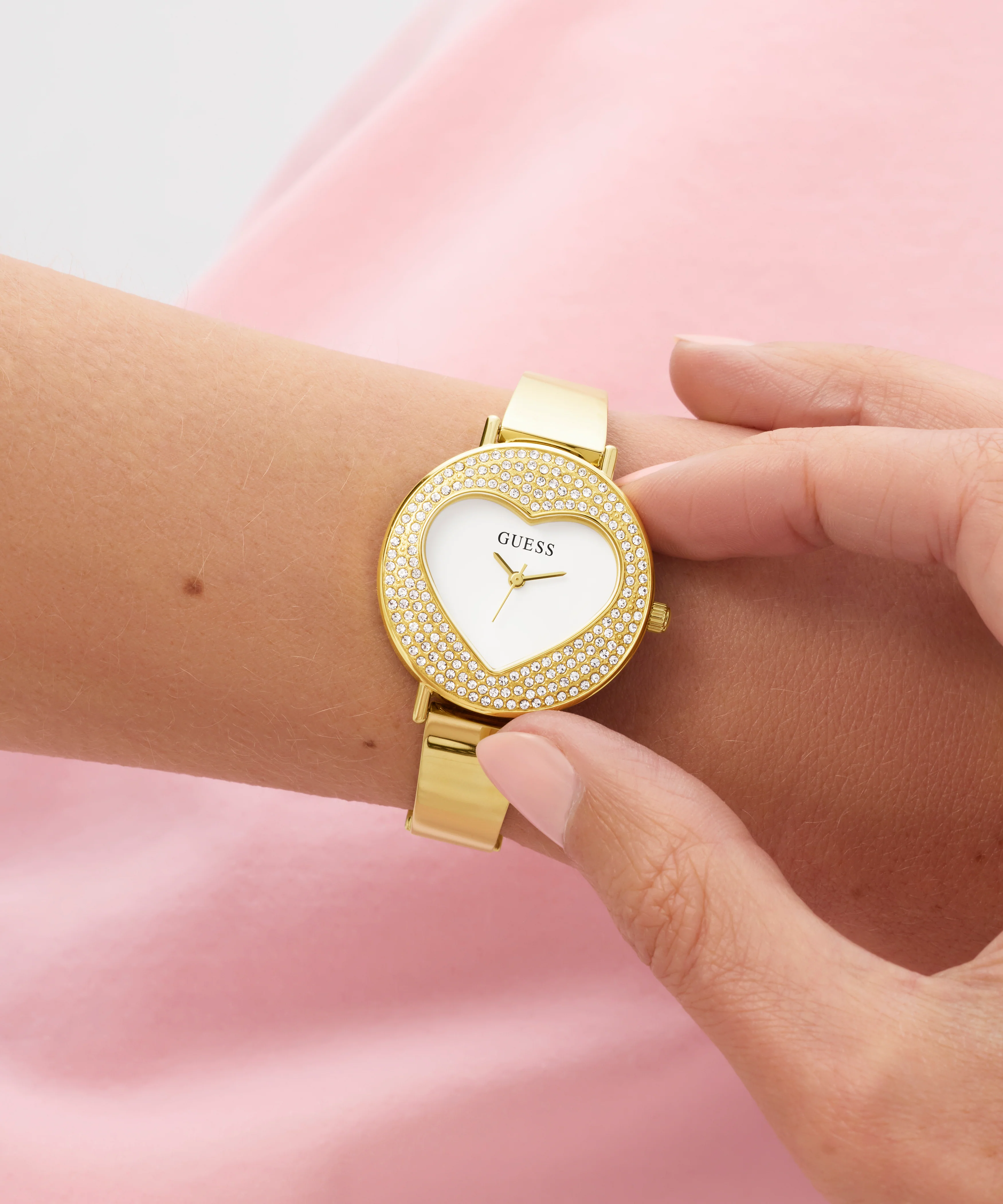 GUESS Ladies Gold Tone Analog Watch - Image 6