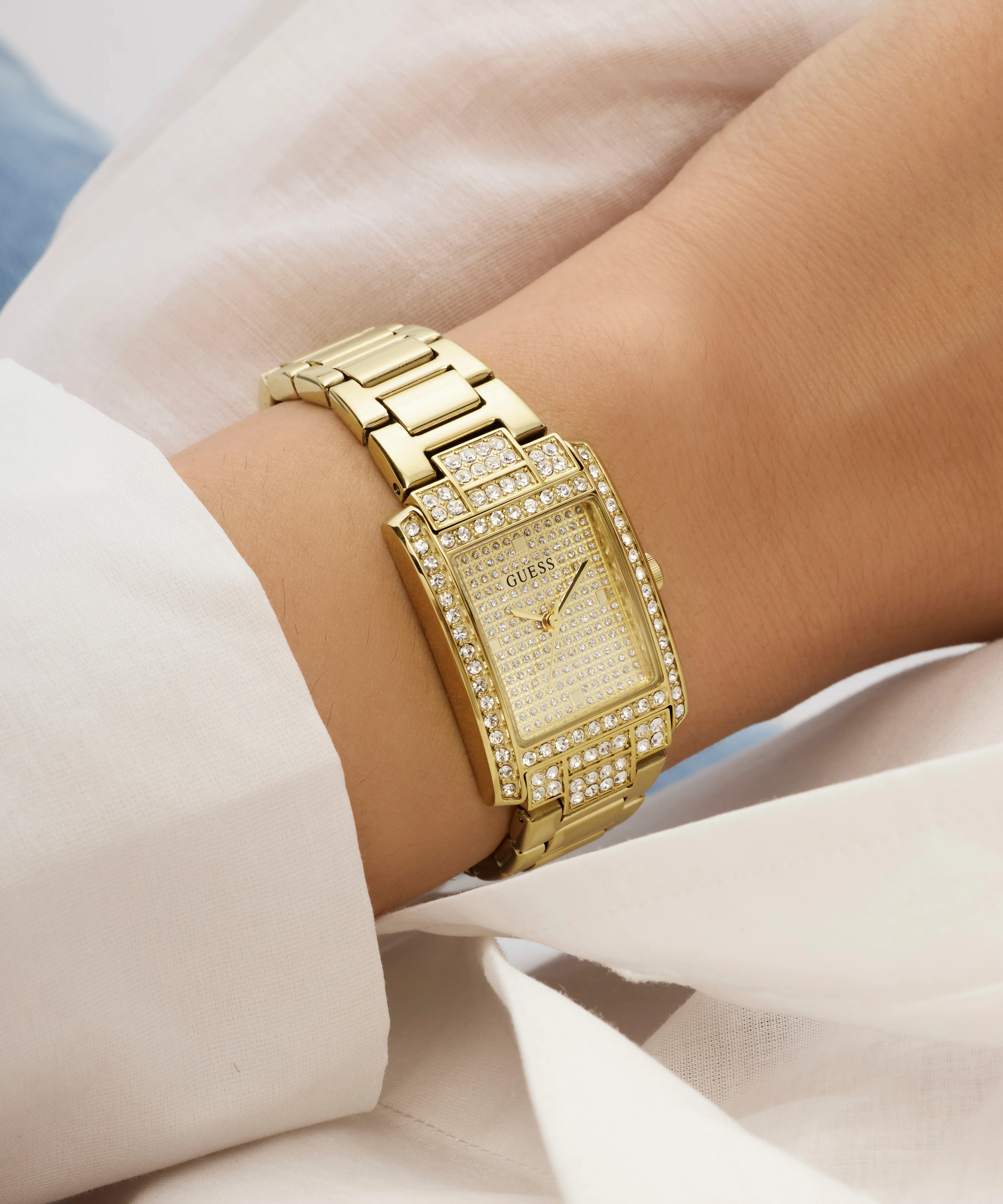 GUESS Ladies Gold Tone Analog Watch - Image 4