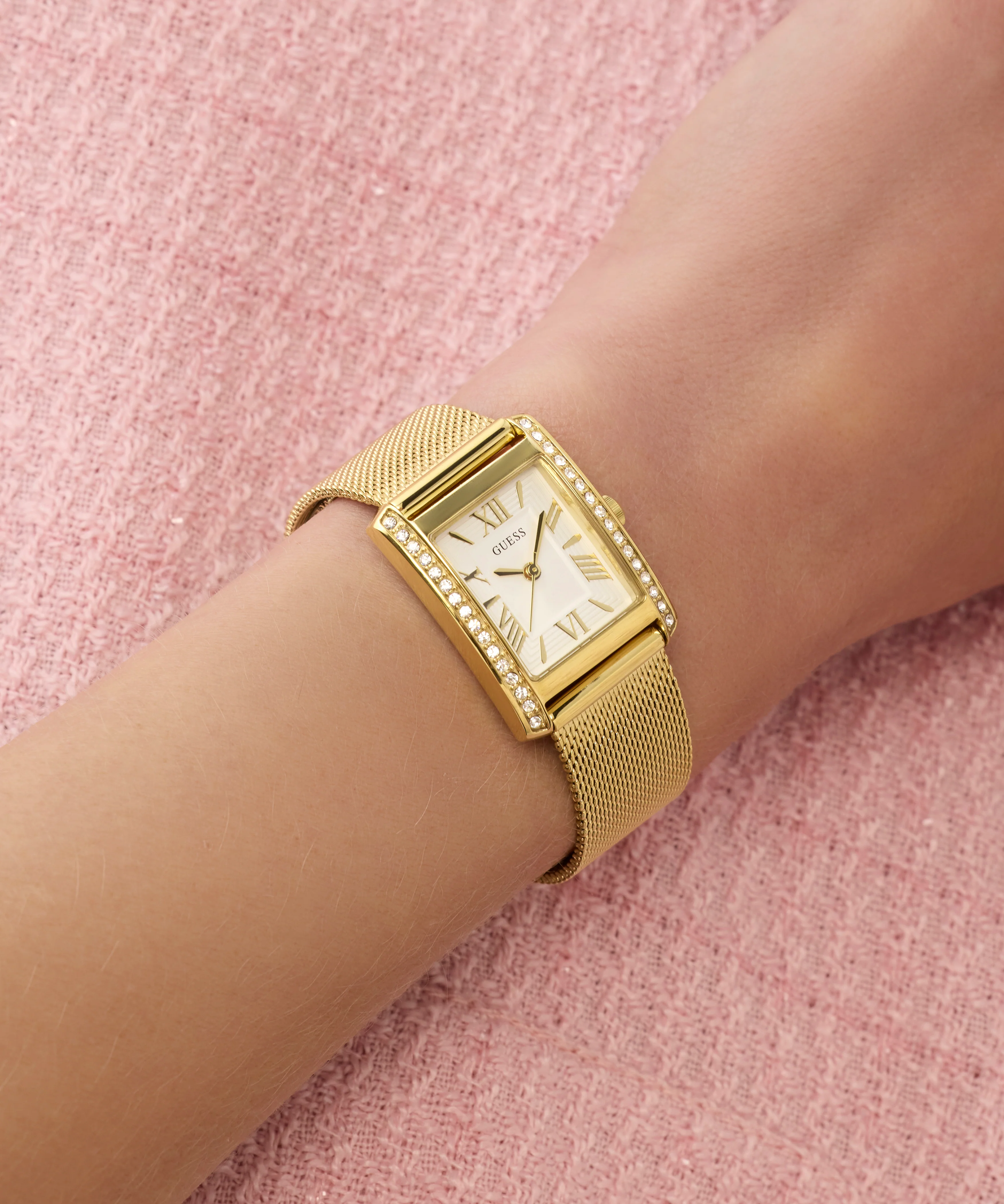 GUESS Ladies Gold Tone Analog Watch - Image 5