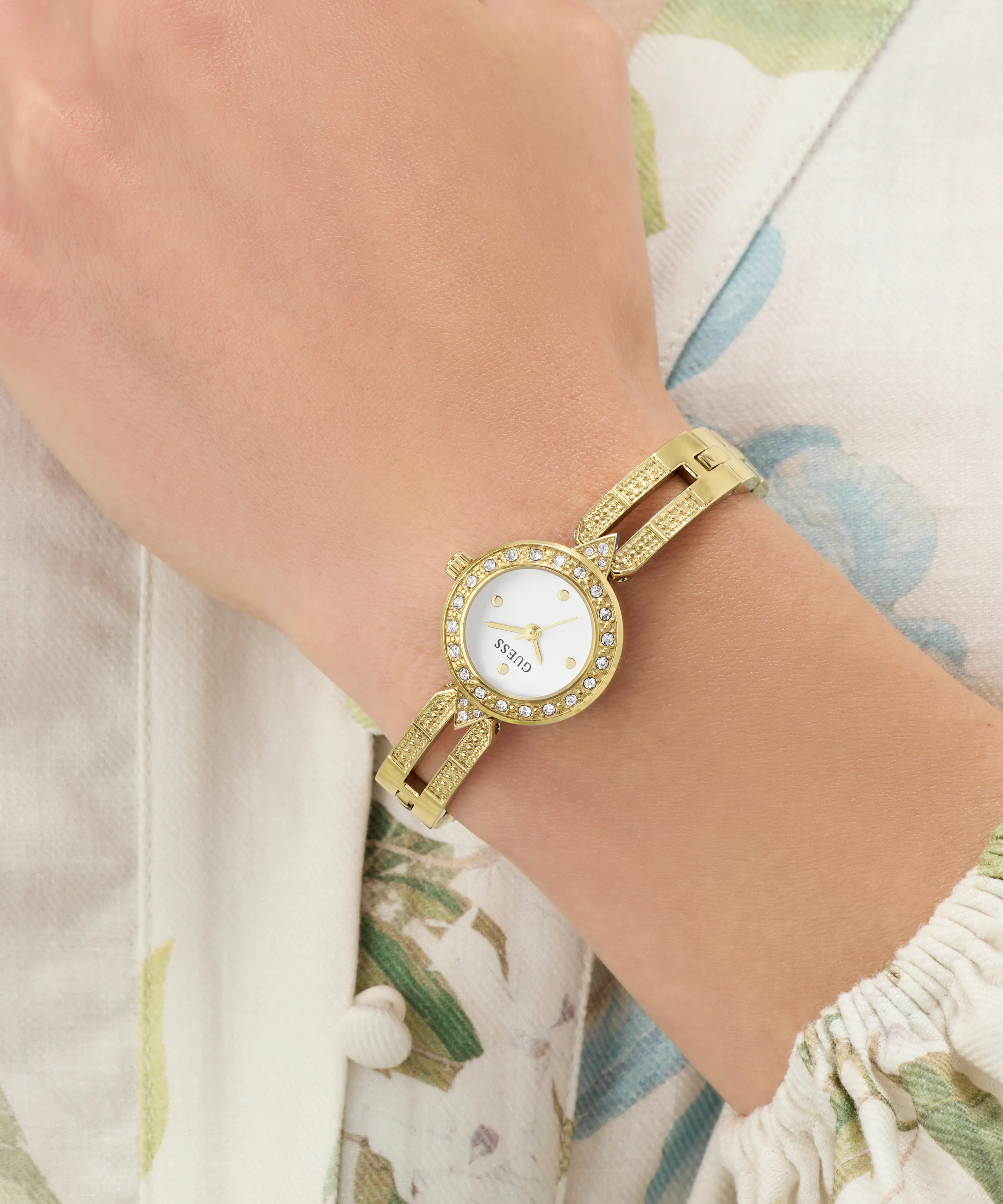 GUESS Ladies Gold Tone Analog Watch - Image 2