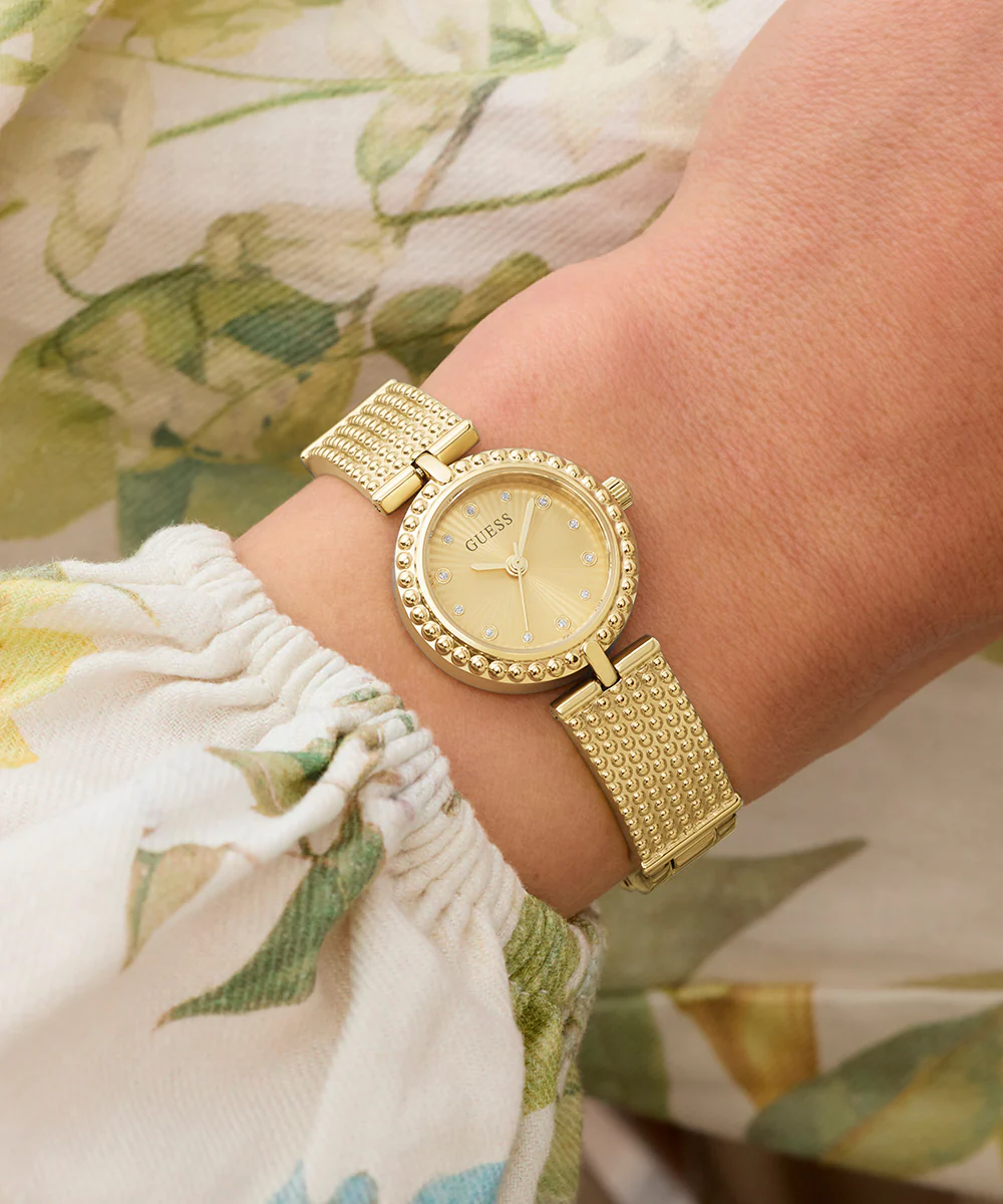 GUESS Ladies Gold Tone Analog Watch - Image 6